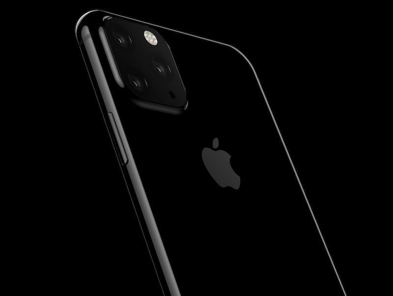 大陸蘋果供應鏈爆料，新款iPhone XS Max會升級至三鏡頭，呈現正方形排列置於機殼上。 圖擷自macrumors.com