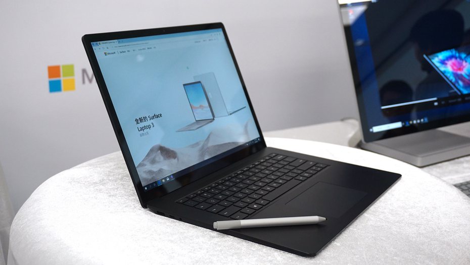 現場也搶先曝光Surface Laptop 3筆電，預計將推出13.5吋及15吋版本，12月上市。記者黃筱晴／攝影