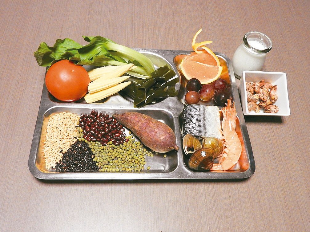 要如何吃得均衡？營養師提醒可以記住每餐餐盤食物分量，就能輕鬆掌握。