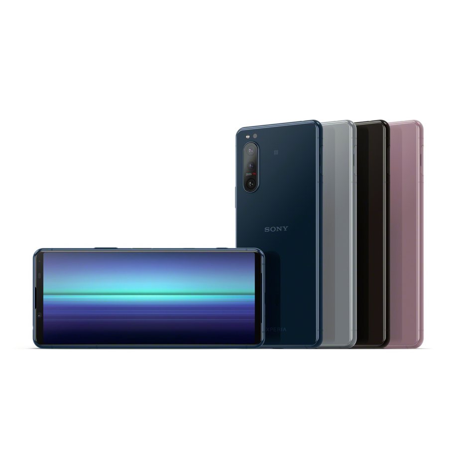 Sony Xperia 5 II將推出黑、灰、藍、粉等4色，預計10月在台上市。圖／Sony Mobile提供