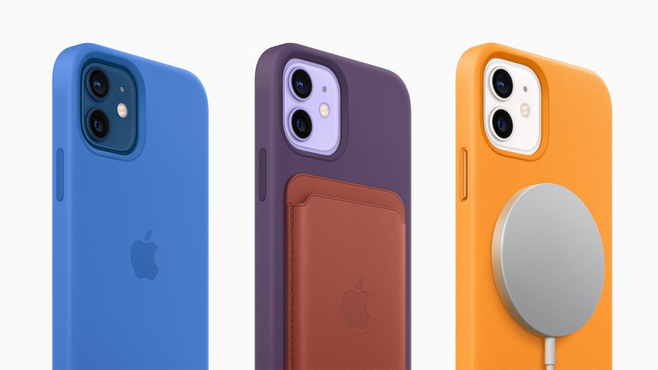 蘋果（Apple）近日取得一項新配件專利，不僅能收納iPhone及個人物品，還能讓iPhone進行MagSafe無線充電。示意圖／蘋果提供