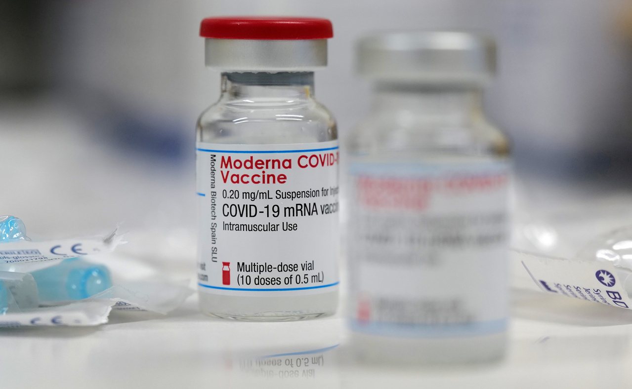 莫德納新冠疫苗。路透