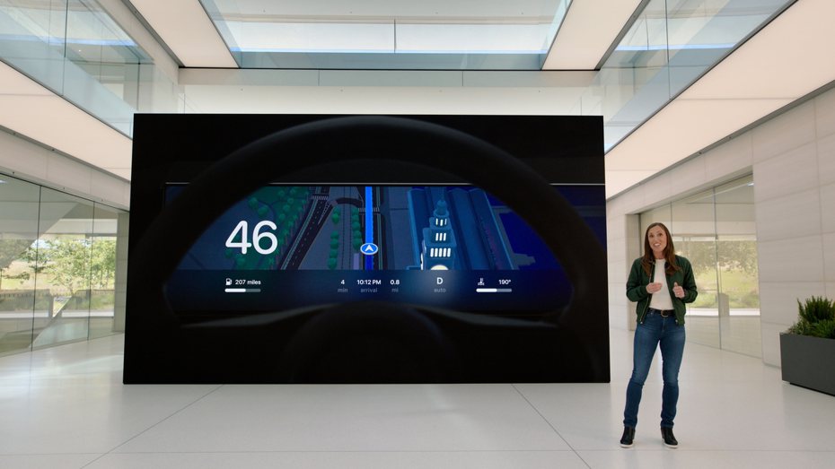 蘋果在WWDC預告新一代CarPlay車用介面。歐新社