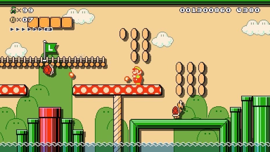 推特一名鐵粉做出「超級瑪利歐兄弟5（Super Mario Bros. 5）」遊戲，表示自製關卡內容都相當友善，不會像一般《瑪創2》其他玩家的自製關卡一樣刁鑽整人。（翻攝自推特MetroidMike64）