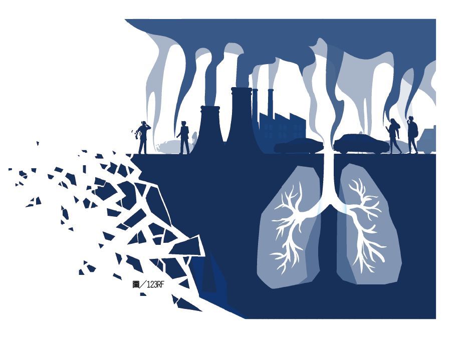 空汙已被證實會影響肺部。  圖/123RF