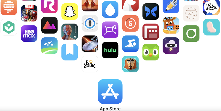 以App Store聞名的蘋果，預計將在iOS 17開放第三方應用商店，未來可能允許iPhone跟iPad使用第三方App商店。圖擷自Apple