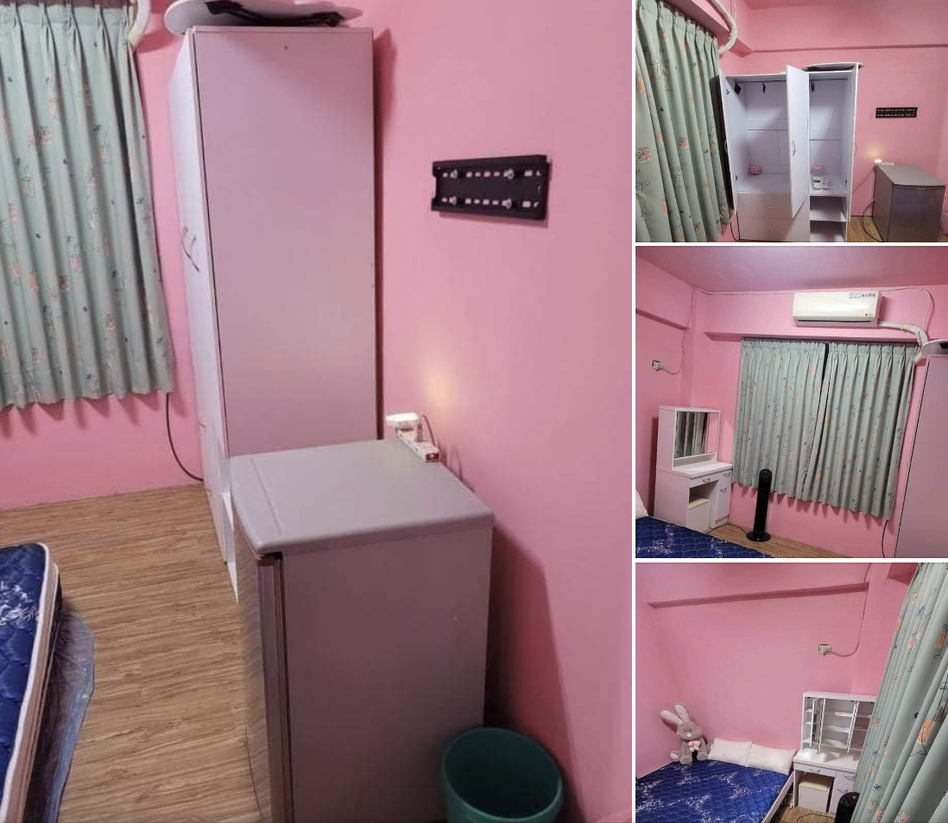 新北芭比粉套房內裝曝光吸引大批租屋學生朝聖。圖／取自臉書