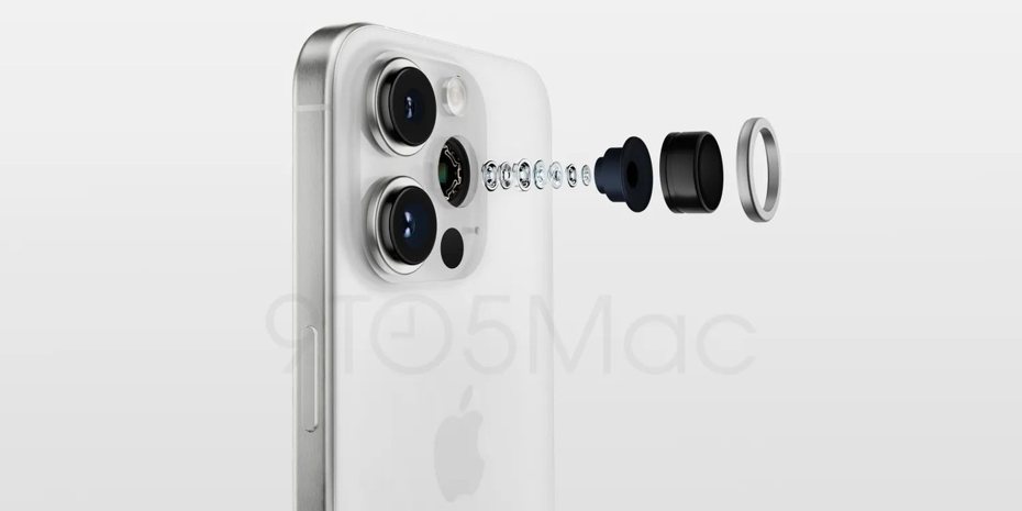 外媒曝光iPhone 15系列的渲染圖照，外觀、鏡頭、接孔及螢幕都有所變化。（翻攝自9to5mac）