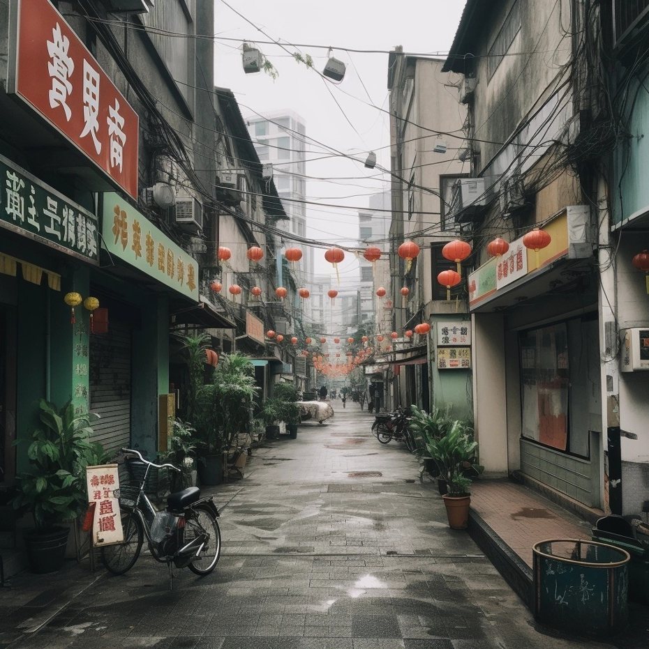 網紅Cheap請AI描繪出「台灣街景」，沒想到還原度超高。圖／取自臉書