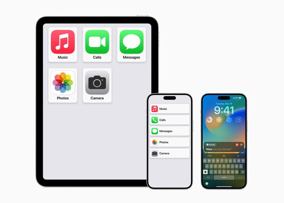 蘋果搶先預告iOS 17三大輔助新功能。圖／蘋果提供