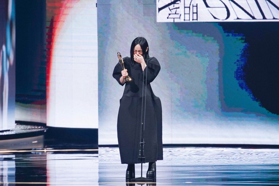 徐佳瑩拿下最佳作曲人獎。 圖／台視提供