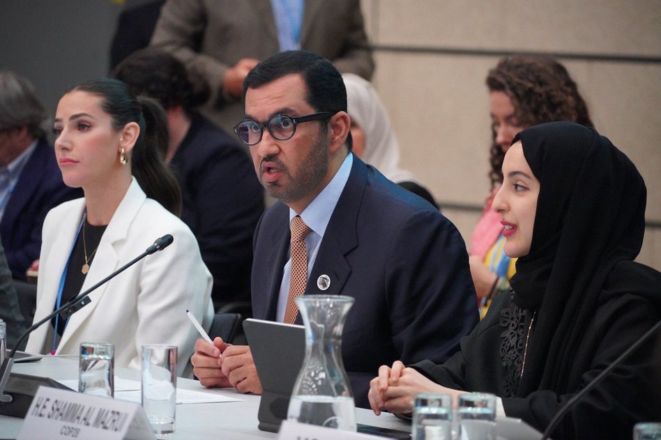 COP28主席賈伯（Sultan Al Jaber）6月參加波昂氣候變遷會議的青年氣候盤點會。 圖片來源：UNFCCC（CC BY-NC-SA 2.0 Deed）