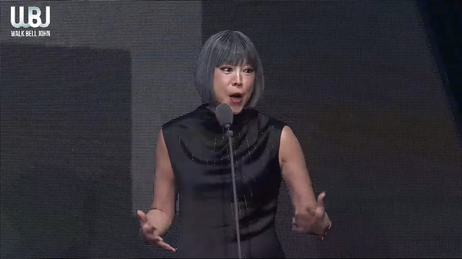 資深媒體人范琪斐在走鐘獎上暴走發言。 圖／擷自YouTube