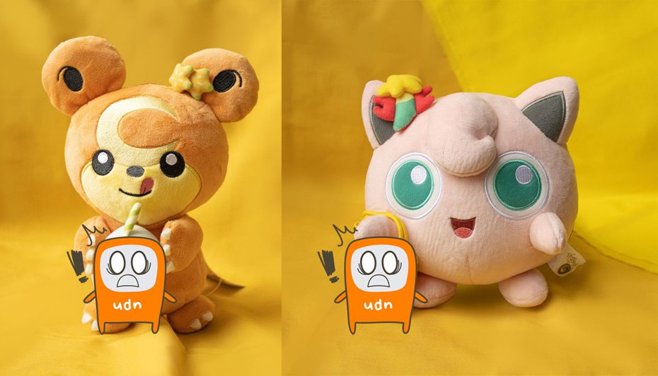 「Pokémon Center TAIPEI」再推出第2彈玩偶為「胖丁」（右）和「熊寶寶」（左），但還是被網友嫌棄台灣味真的不足。（翻攝自寶可夢 台灣官方Instagram）