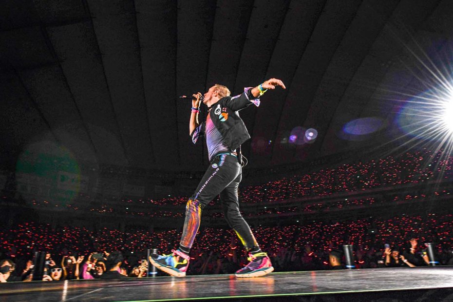 Coldplay来台开唱。图／Live Nation提供 黄保慧