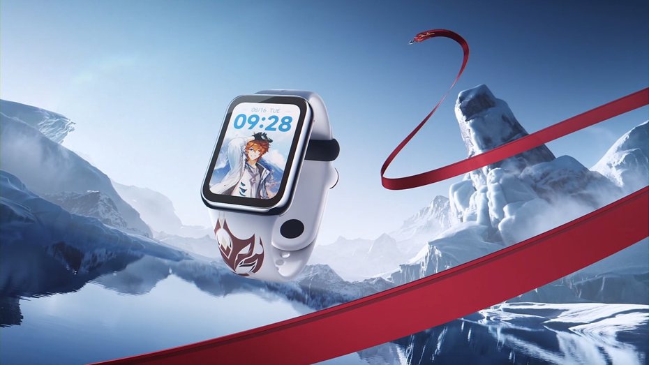12月8日手機遊戲《原神》與小米推出聯名穿戴式產品。（翻攝自小米中國大陸官網）