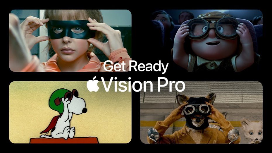蘋果（Apple）公布Vision Pro發售日期後，隨即公開新的Vision Pro廣告。（翻攝自蘋果YouTube）