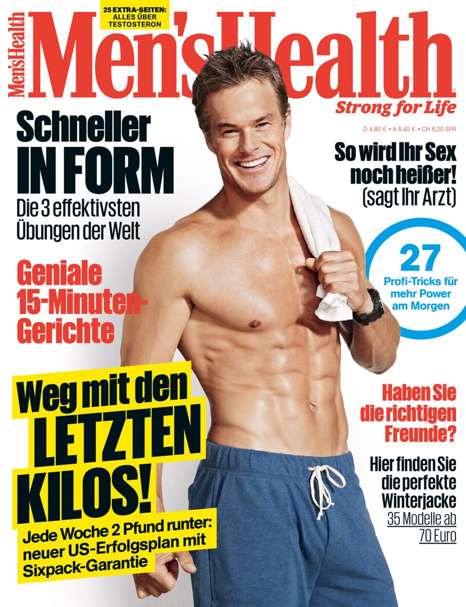 亚历马瑟曾经登上健身杂誌的封面。图／摘自Men's Health