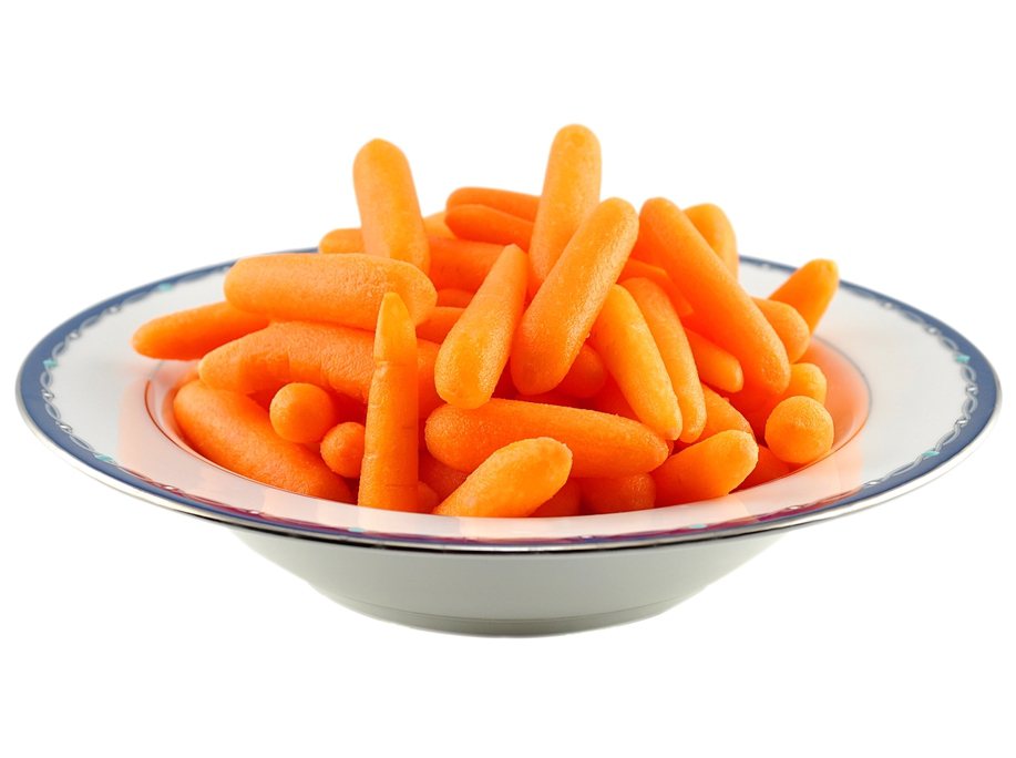 在超市裡，會發現有兩種紅蘿蔔：一是整根的紅蘿蔔（有時還帶著綠葉），另一種則是袋裝、拇指大小的迷你紅蘿蔔(baby carrot)，去皮後即可食用，十分方便。