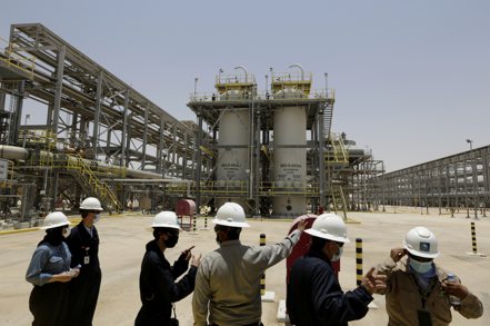沙烏地阿美石油公司液化天然氣廠。 （美聯社）