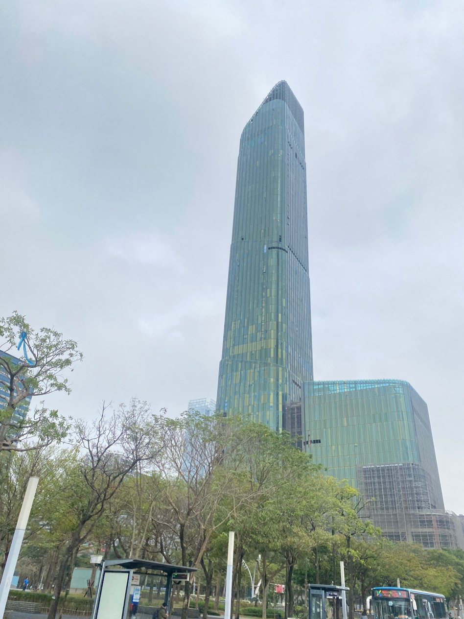 正在興建中的台北天空塔 The Sky Taipei。記者朱曼寧／攝影