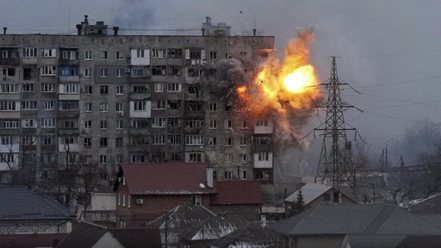 烏克蘭遭侵略戰爭破壞蹂躪圖片 資料照片 © Evgeniy Maloletka / AP