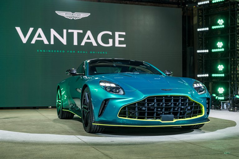 全新Aston Martin Vantage迅速抵台發表，建議售價1,168萬起並包含台灣專屬配備。 圖／業者提供