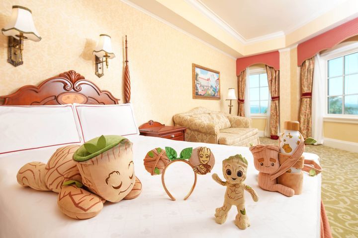 ▲迪士尼好萊塢酒店加購樹人格魯特主題房間入住驚喜。　圖：香港旅遊發展局／提供