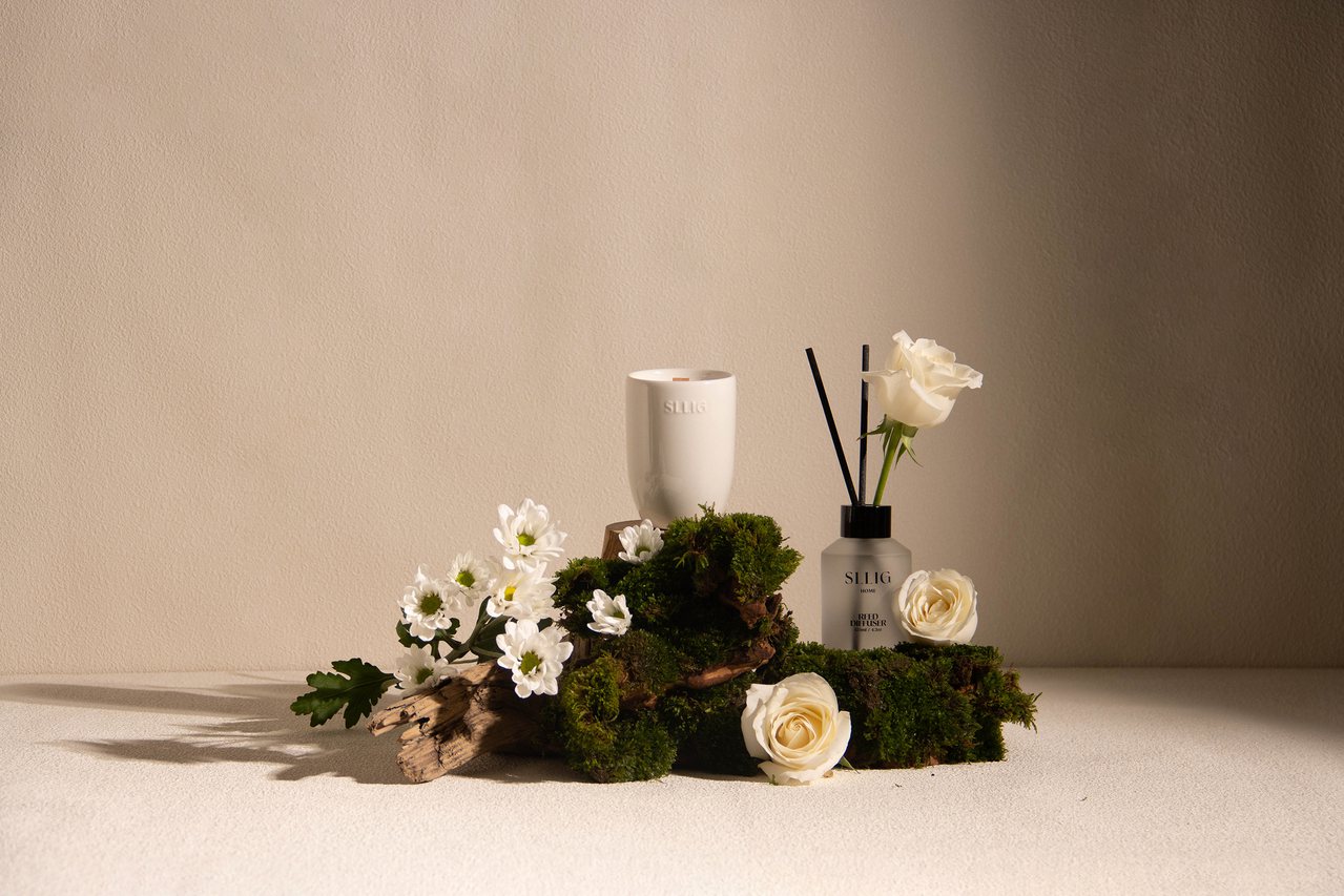 SLLIG 居家職人陶瓷香氛大豆蠟燭花語系列。圖片來源：SLLIG