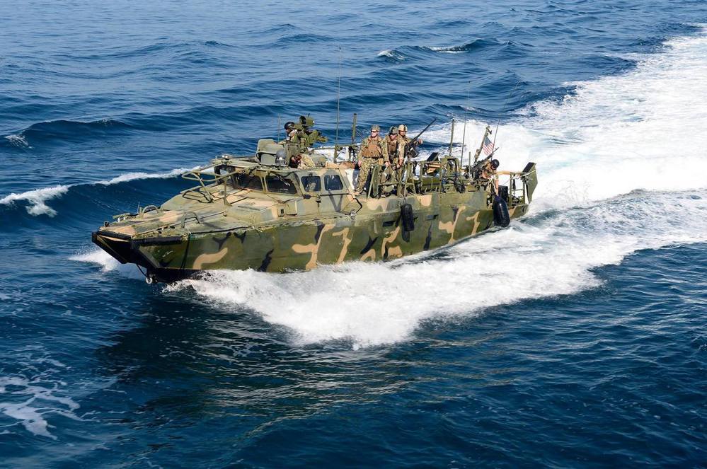 資料圖片／與被拘留艦艇同型的美國海軍河川部隊的河川指揮艇。 （圖／美聯社）