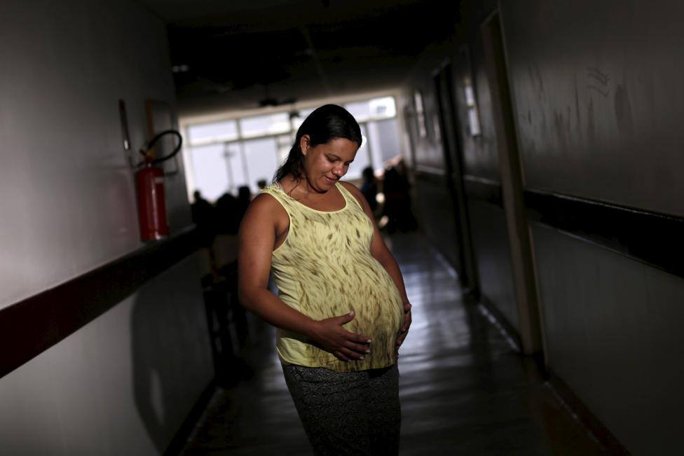 巴西疫區的待產孕婦。 （圖／路透社）