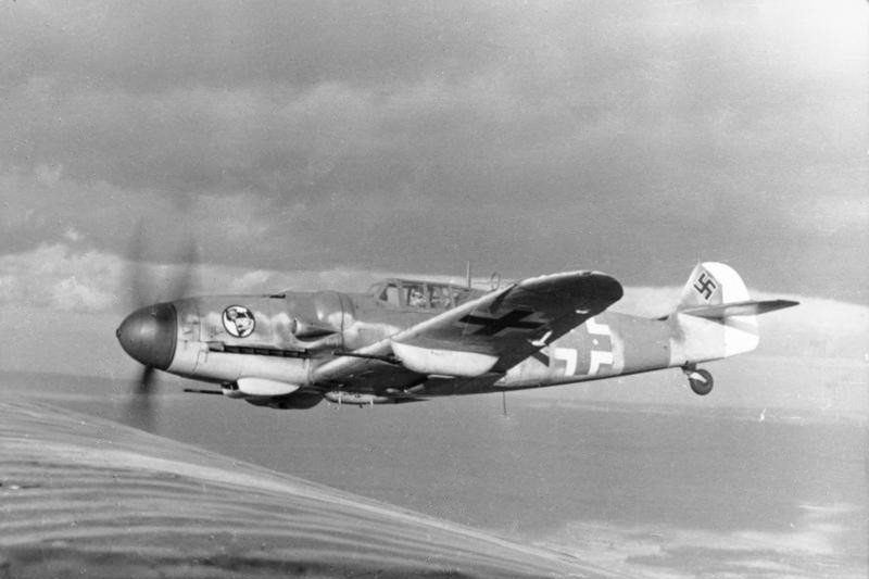 Bf 109示意圖。 圖／維基共享