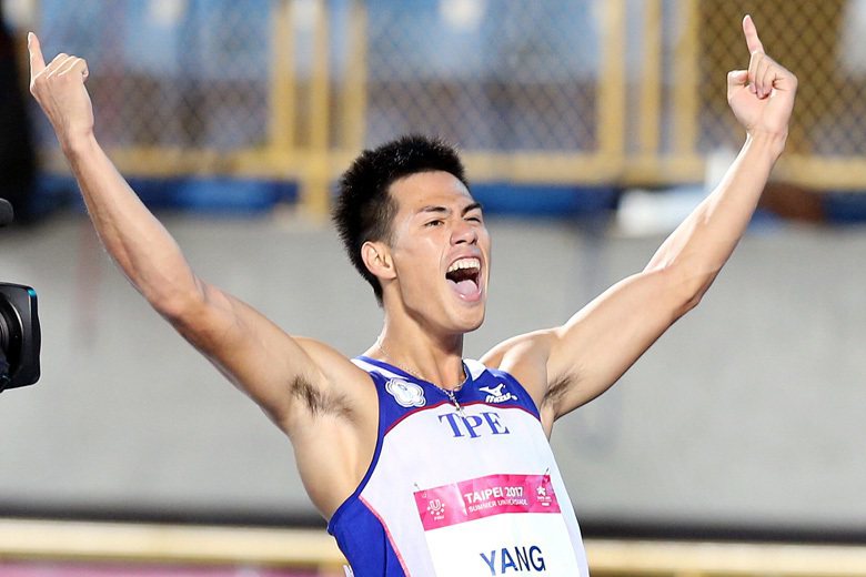 楊俊瀚的100公尺跑出10秒22的成績，雖然以這屆田徑世錦賽的成績參考，只能排在第八，但意義依舊非同凡響。 圖／聯合報系資料照