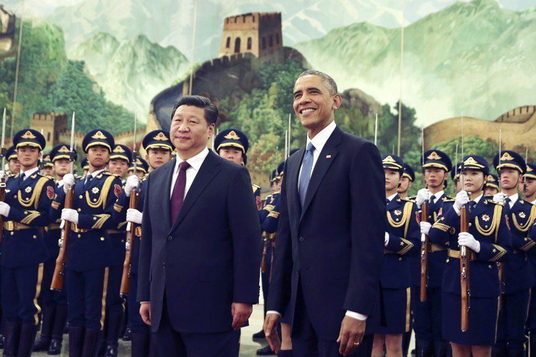 中國是否為美國處理世界問題的好夥伴？圖為2016年美國總統歐巴馬赴杭州與中國國家主席習近平會面，雙方簽署《巴黎氣候協定》批准文件。 圖／美聯社