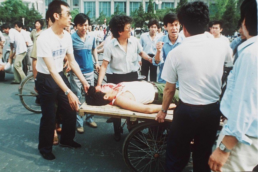 攝於1989年6月8日，北京天安門。 圖／美聯社
