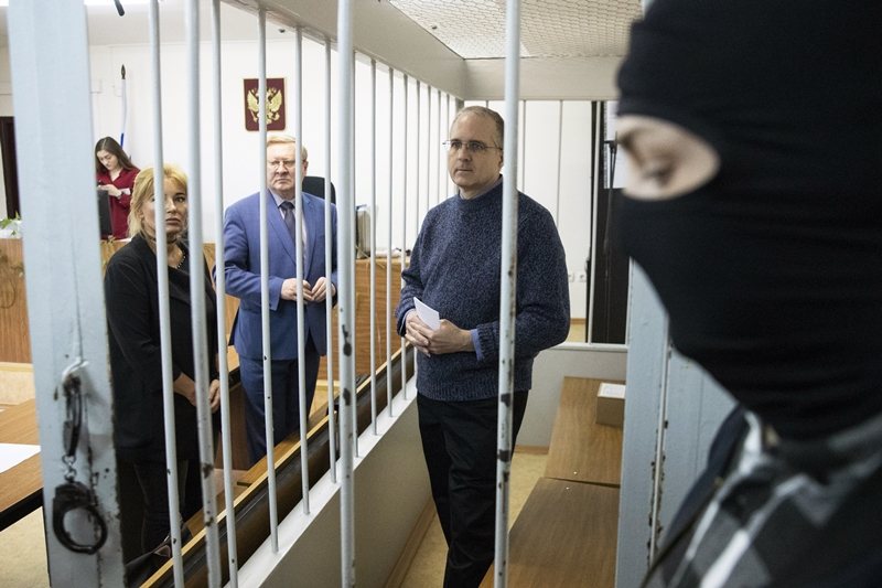美國人保羅・惠蘭由於涉嫌間諜活動，2018年底在莫斯科遭俄羅斯FSB逮捕。 圖／美聯社