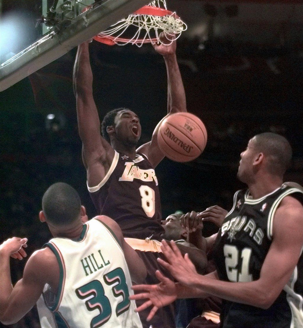 1998年Kobe首度於NBA全明星賽亮相。 圖／美聯社