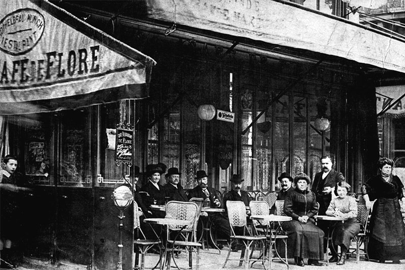 法國巴黎的「花神咖啡廳」，曾吸引不少文人、哲人、畫家前往。 圖／維基共享