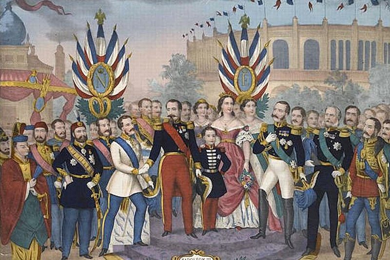 拿破崙三世與1867年巴黎世界博覽會。 圖／維基共享