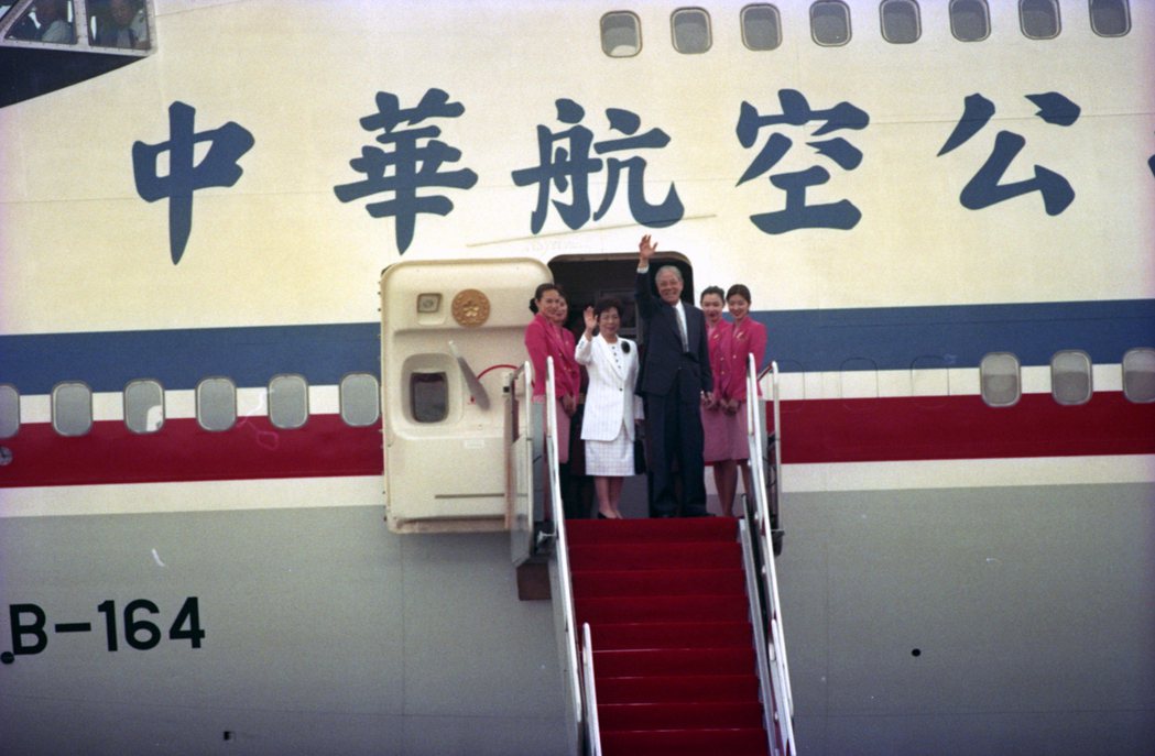 1995年李登輝赴康乃爾大學，成為美國與中華民國斷交後首位訪美的現任元首，受到國際高度關注。 圖／聯合報系資料照