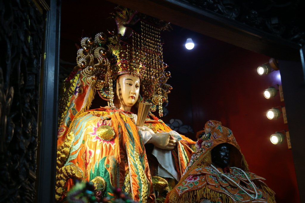 台灣的媽祖神像，幾乎都是以較為豐腴的姿態呈現，符合信眾心裡的「慈母」概念。 圖／聯合報系資料照
