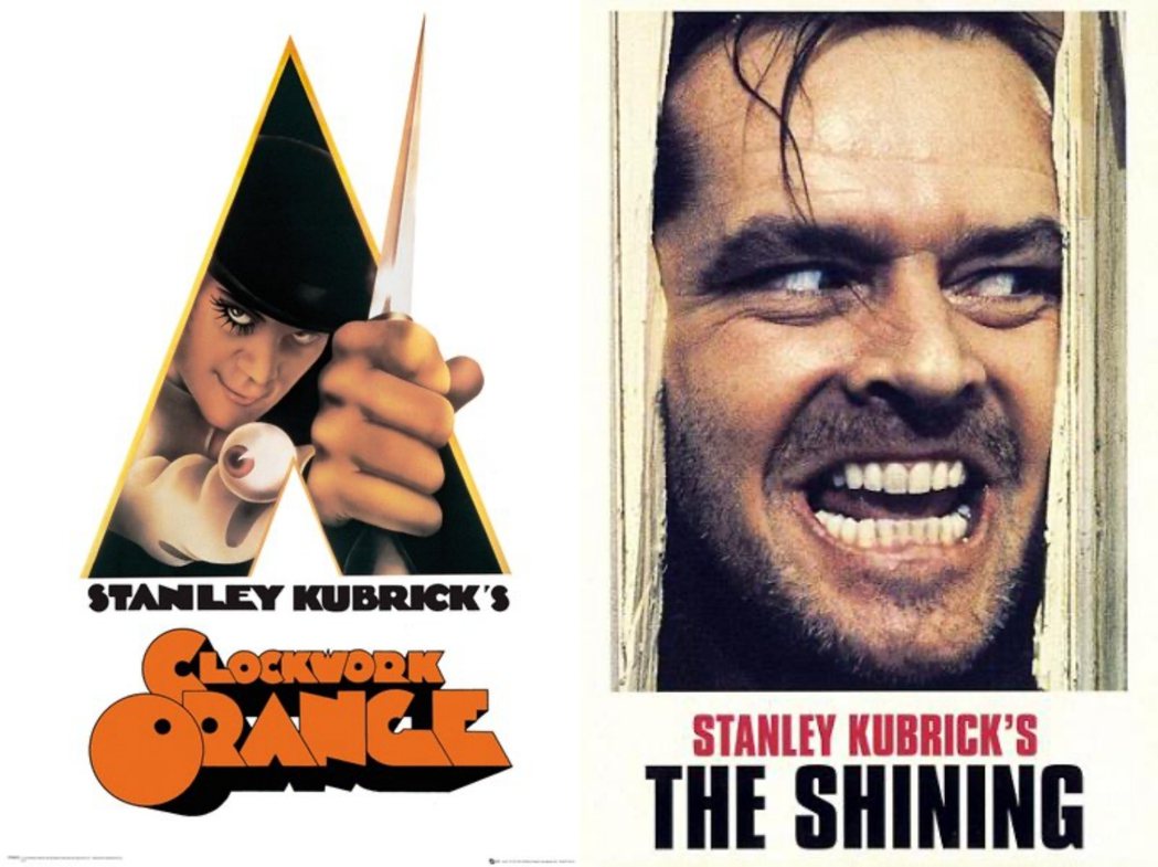 史丹利・庫柏力克（Stanley Kubrick）的兩大「禁片」經典作品——《發條橘子》原本被評級為X，後來微調刪減30秒的性暴力畫面後，才拿到R級並於1972在美國上映；1980年上映的《鬼店》當時則是拿到R級。 圖／電影《發條橘子》、《鬼店》海報