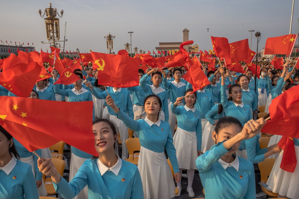 7月1日，中國共產黨建黨100週年慶祝大會。 圖／歐新社
