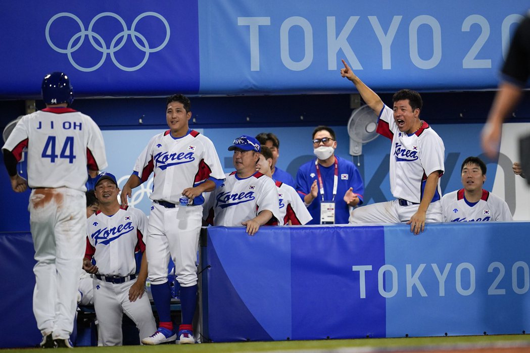圖為本次參加東京奧運的韓國代表隊。 圖／美聯社