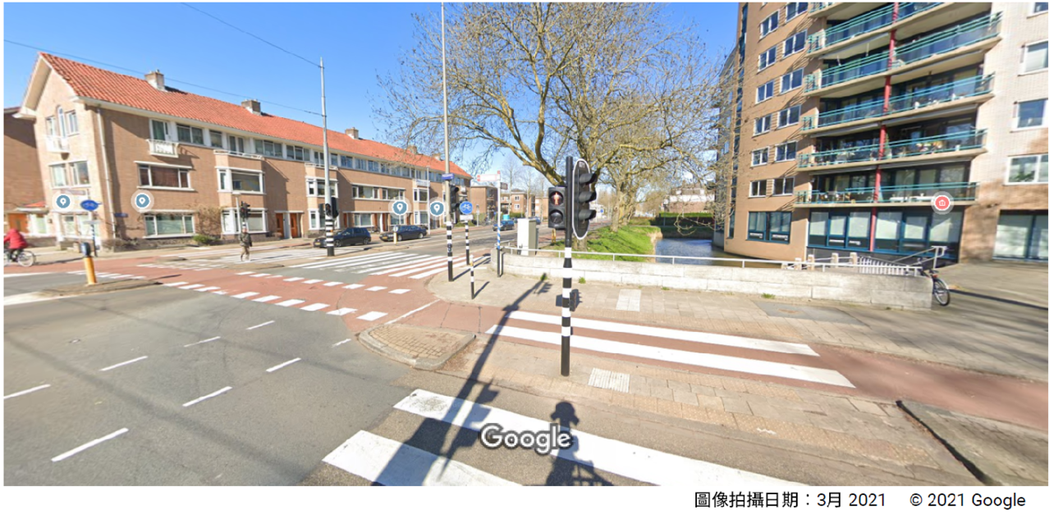 圖為荷蘭阿姆斯特丹人行道街景。 圖／取自Google Maps