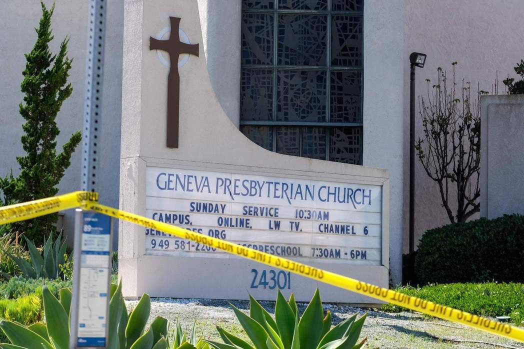 5月15日，南加州橙縣的Irvine台灣基督長老教會發生槍擊事件，造成一死五傷。聚會教徒多為來自台灣。 圖／法新社