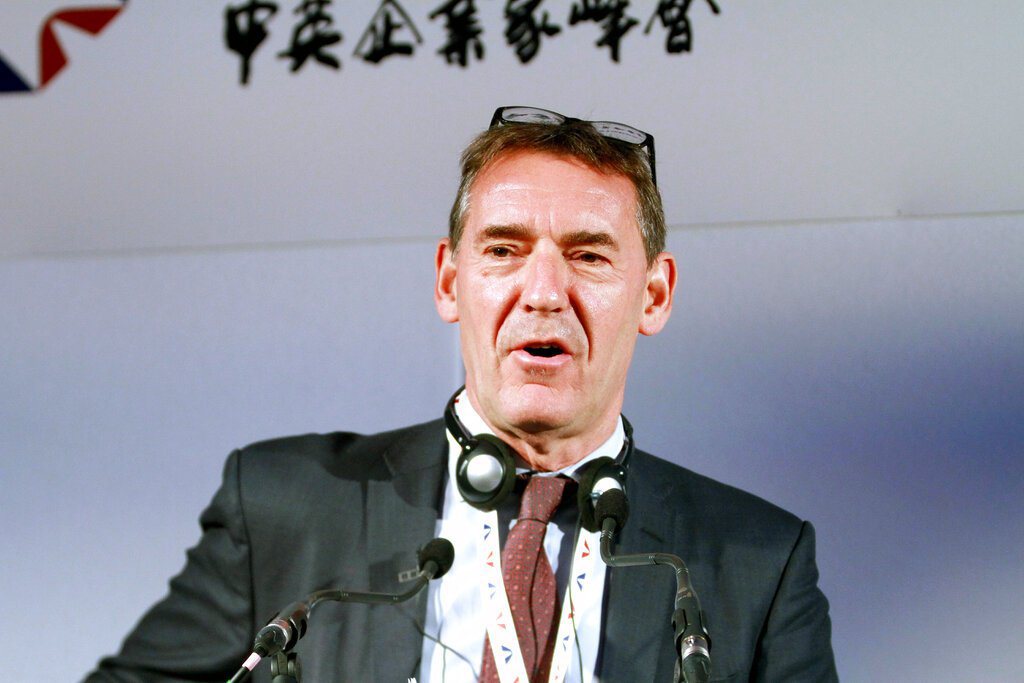 2014年6月2日，Jim O'Neill在英國倫敦舉行的第一屆中英商業領袖峰會上演講。 圖／美聯社