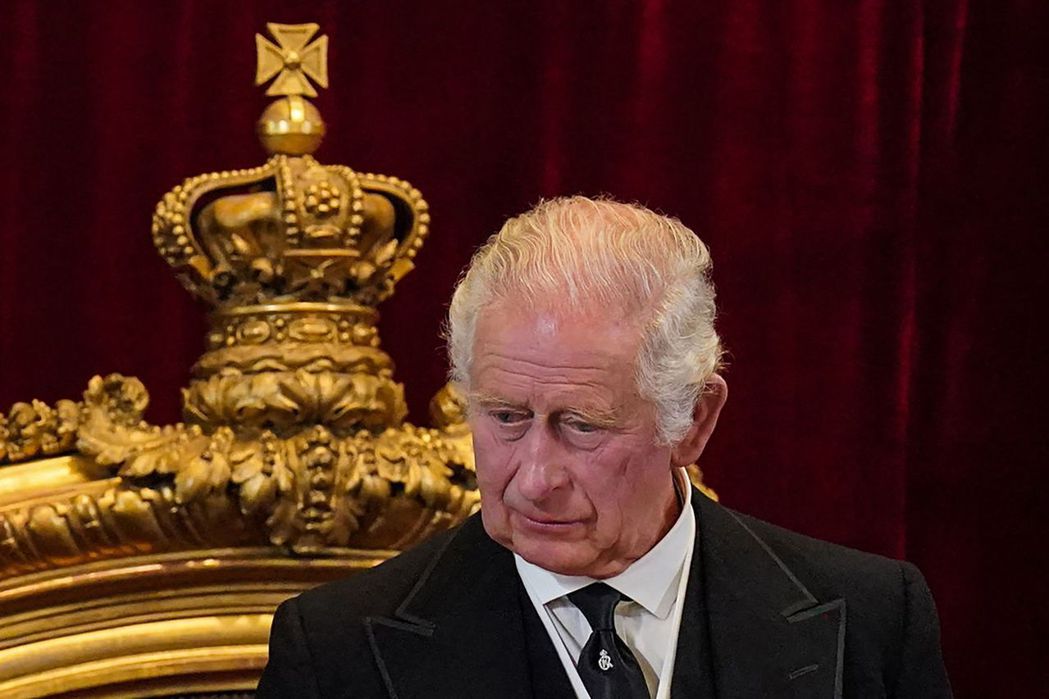 9月10日查爾斯三世於聖詹姆士宮宣誓繼位英國國王 圖／法新社