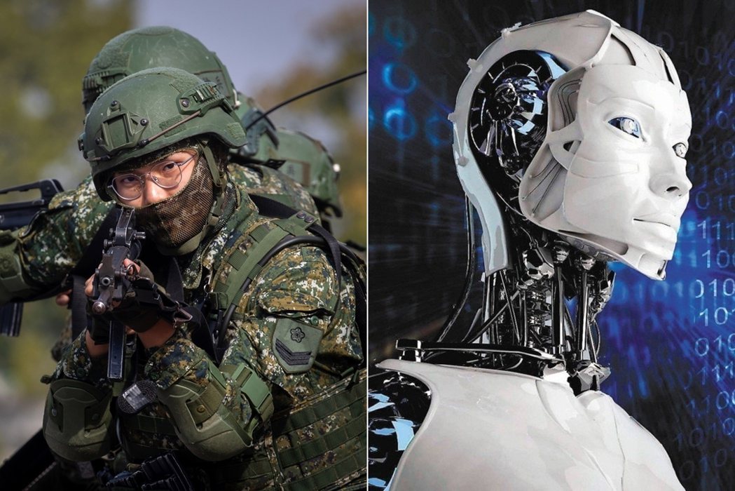 因ChatGPT掀起外界對AI的重視，專家同樣擔心AI的軍事應用。 圖／歐新社、路透社；鳴人堂製圖