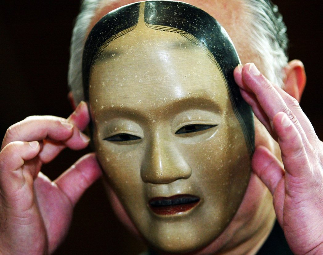 示意圖，日本的能劇面具。 圖／路透社　